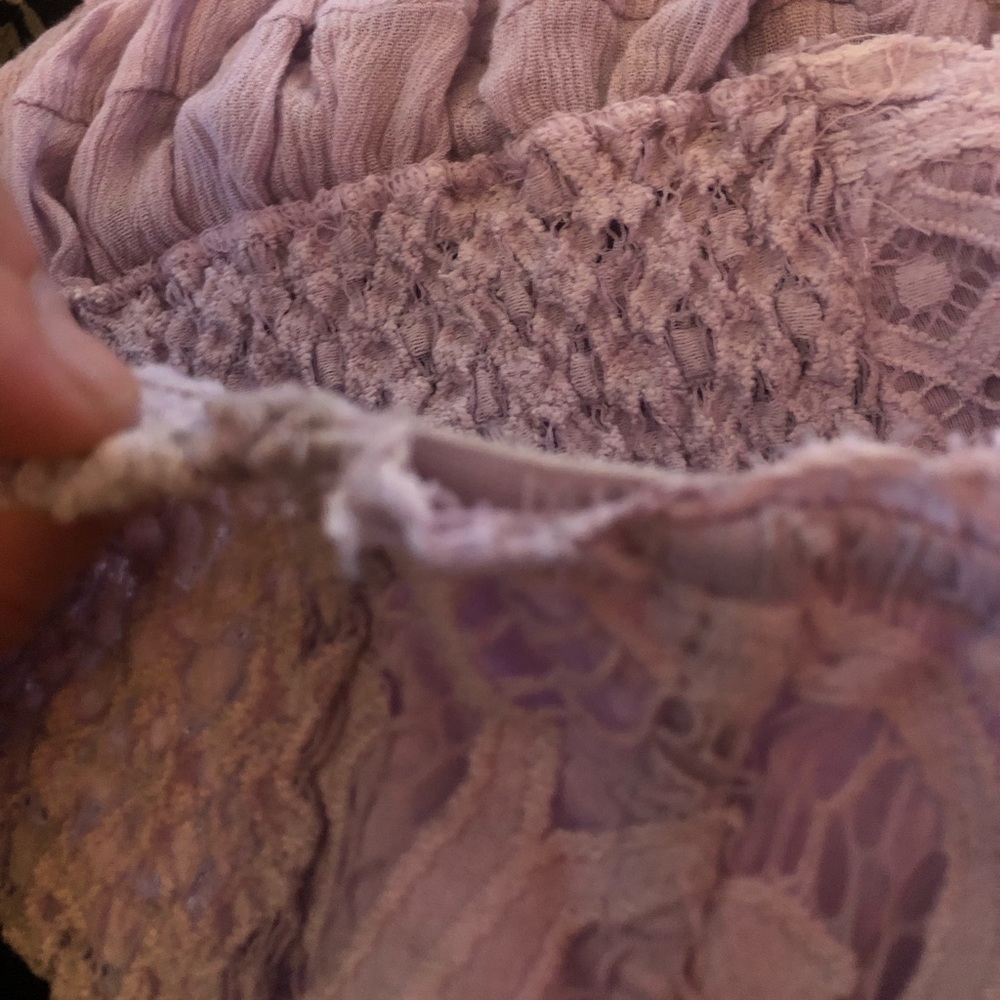 Free people lavender strapless top - Picture 2 of 6